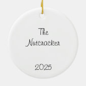 Customizeable Nutcracker Party Girls Keepsake セラミックオーナメント (裏面)