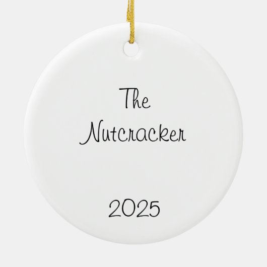 Customizeable Nutcracker Party Girls Keepsake セラミックオーナメント (裏面)