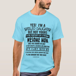customized誕生日のお母さんで生まれる娘をだめにしました tシャツ