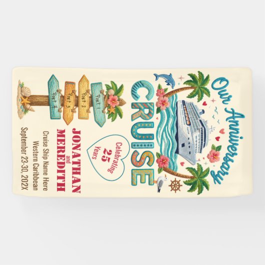 Customized Anniversary Cruise Door 横断幕 (横)