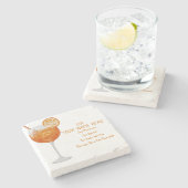 Customized Aperol Spritz Recipe Coaster ストーンコースター (横)