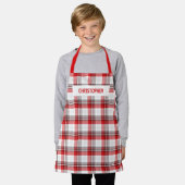 Customized apron for kids / fun prints / エプロン (着用した状態)