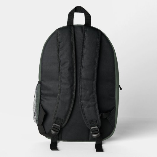 Customized backpack with initials of the name プリントバックパック (裏面)