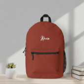 Customized backpack with initials of the name プリントバックパック