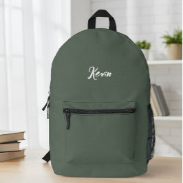 Customized backpack with initials of the name プリントバックパック