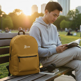 Customized backpack with initials of the name プリントバックパック