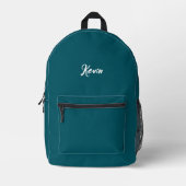 Customized backpack with initials of the name プリントバックパック (正面)