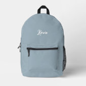 Customized backpack with initials of the name プリントバックパック (正面)