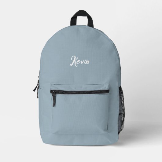 Customized backpack with initials of the name プリントバックパック (正面)