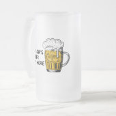 Customized Beer Goes Here Beer Lover フロストグラスビールジョッキ (正面左)