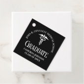 Customized Black Medical School Graduation Party フェイバータグ (インサイチュ)