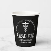 Customized Black Medical School Graduation Party 紙コップ (裏面)