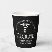 Customized Black Medical School Graduation Party 紙コップ (正面)