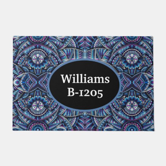 Customized Blue Haze ドアマット (正面)