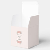 Customized Blush Garden Floral Minimal Wedding フェイバーボックス (オープン)