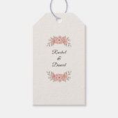 Customized Blush Garden Minimal Wedding Favor ギフトタグ (正面)