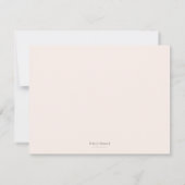 Customized Blush Watercolor Floral Garden Wedding セーブザデート (裏面)