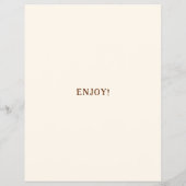 Customized Boho Floral Bridal Shower Bingo Game チラシ (裏面)