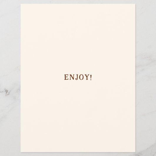 Customized Boho Floral Bridal Shower Bingo Game チラシ (裏面)