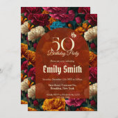 Customized Carnation Petal Daughter’S Birthday 招待状 (正面/裏面)