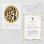 Customized Catholic Wedding Prayer Card プレイスカード (正面/裏面)