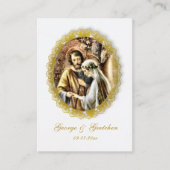Customized Catholic Wedding Prayer Card プレイスカード (正面)