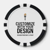 Customized Company Branded Custom Personalized ポーカーチップ (正面)