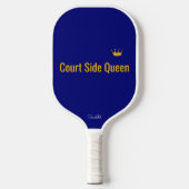 Customized Court Side Queen Pickleball Mom Gift ピックルボールラケット (正面)
