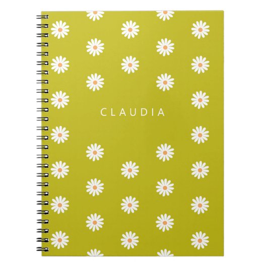 Customized Daisy Notebook, Gift for Children  ノートブック (正面)