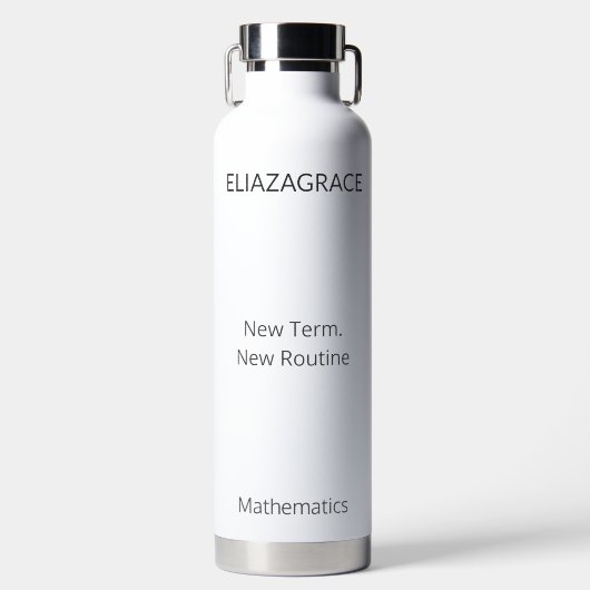 Customized DIY Classic Cute Funny Teacher Reset  ウォーターボトル (正面)