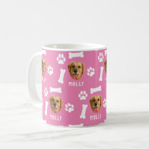 Customized Dog Pet Photo & Name Pink