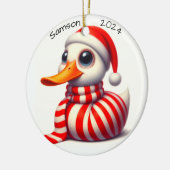 Customized Duck Christmas Ornament セラミックオーナメント (左)