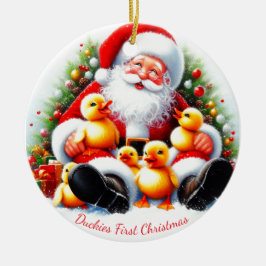 Customized Duckling Christmas Ornament セラミックオーナメント