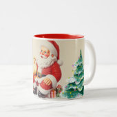 Customized Ducky Christmas Mug ツートーンマグカップ (正面右)