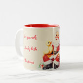 Customized Ducky Christmas Mug ツートーンマグカップ (正面左)