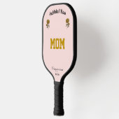 Customized Elegant Cute Pink Pickleball Mom Gift ピックルボールラケット (左)