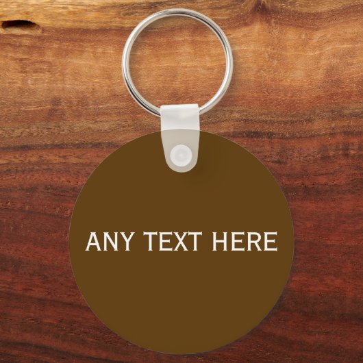 Customized Flying Coffee Saucer Brown キーホルダー (裏面)