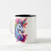 Customized Gift For Friends And Family Two-Photo ツートーンマグカップ (正面左)