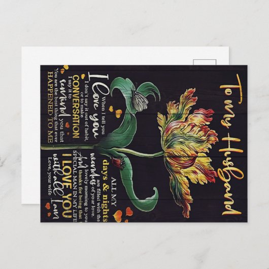 Customized Gift For Husband | Best gift for man ポストカード (正面/裏面)