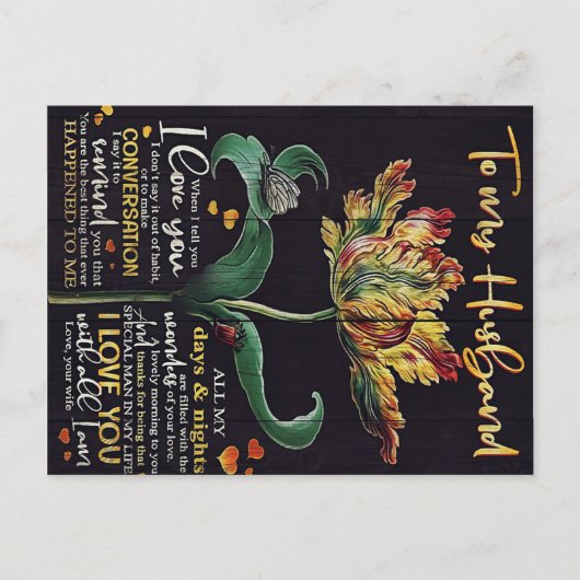 Customized Gift For Husband | Best gift for man ポストカード (正面)