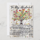 Customized Gift, To My Husband Letter シーズンカード (正面)