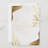 Customized Gold Wedding Party Invitation Card 招待状 (裏面)
