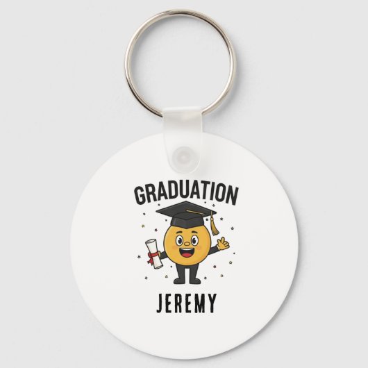 Customized Graduation Keychain - Funny Gift キーホルダー (正面)