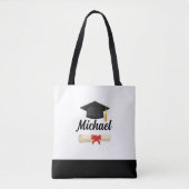 Customized Graduation Tote Bag - Canvas Bag トートバッグ (正面)