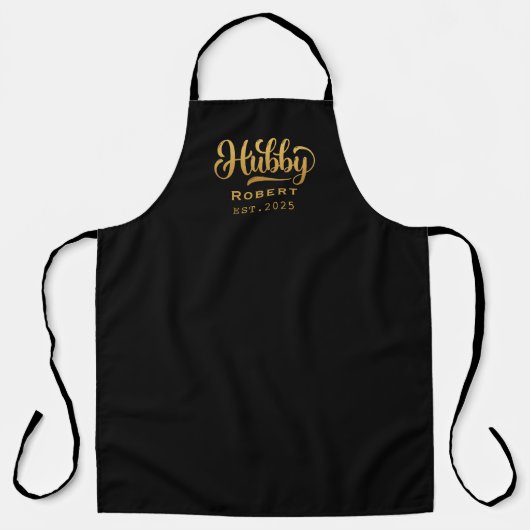 Customized Husband and Wife Aprons, Couple's Gift エプロン (正面)
