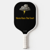 Customized Mama Runs The Court Pickleball Mom Gift ピックルボールラケット (正面)