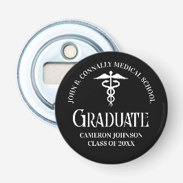 Customized Medical School Black Graduation Party 栓抜き