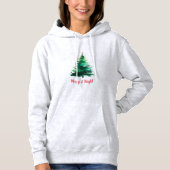 Customized Merry & Bright Women’s Hoodie パーカ (正面)