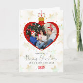 Customized Merry christmas & Happy new Year Photo カード (正面)