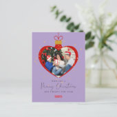 Customized Merry christmas & Happy New Year Photo ポストカード (スタンド正面)